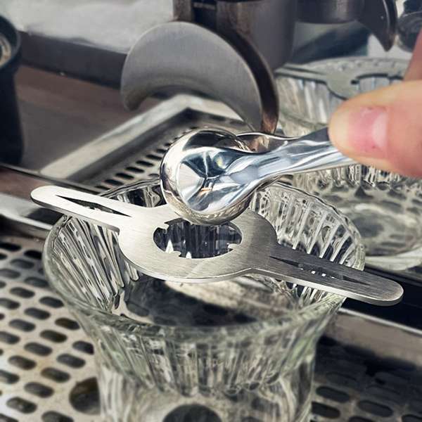 4 Farben: Silber Material: Edelstahl Italienischer Eisportionierer Für Schnelles Abkühlen Und Espresso-extraktion.