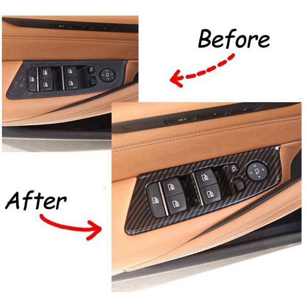 4 Fensterheberschalter-panels, Passend Für Bmw 5er G30 Basismodell (2018-2021)