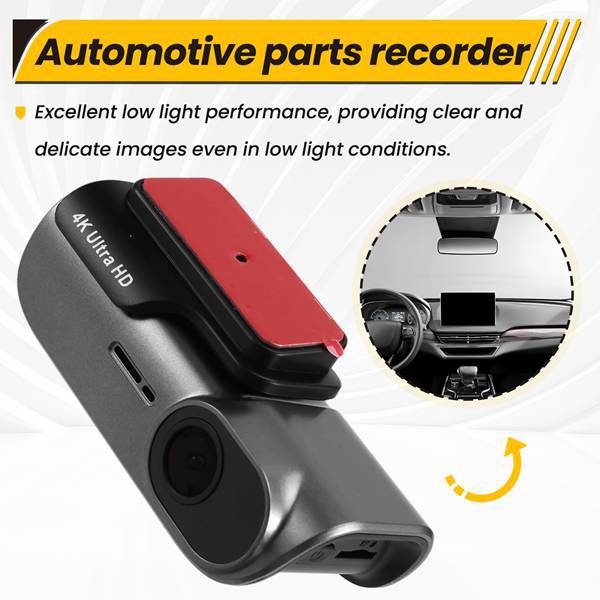 4k-dashcam Im Lippenstiftformat Mit Wlan-verbindung Zum Mobiltelefon, Hochauflösende Nachtsicht, Installationsfreie Auto-dashcam.