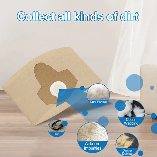 5 Farben: Siehe Foto. Material: Papier. 5 X 20-liter-staubbeutel, Kompatibel Mit Dem Einhell-staubsauger Für Nass- Und Trockenreinigung Bt-