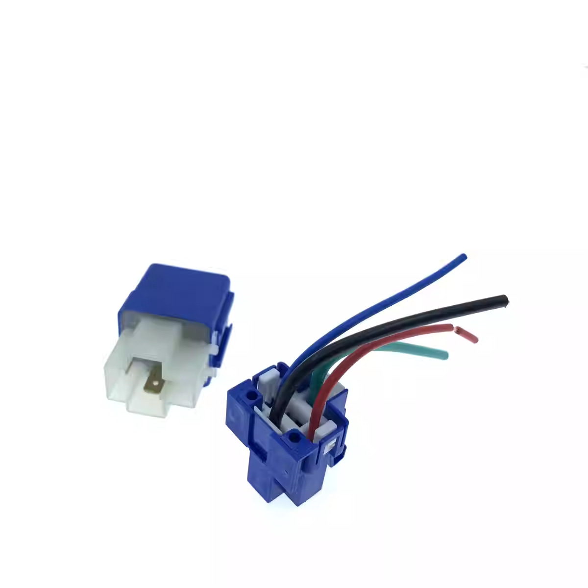 Anwendbar Auf In Japan Hergestellte 4-polige 12v-relais Mit Originalfassungen, 4-adrigem Reinkupferkern, Blaue Japanische Hochleistungsrelais.
