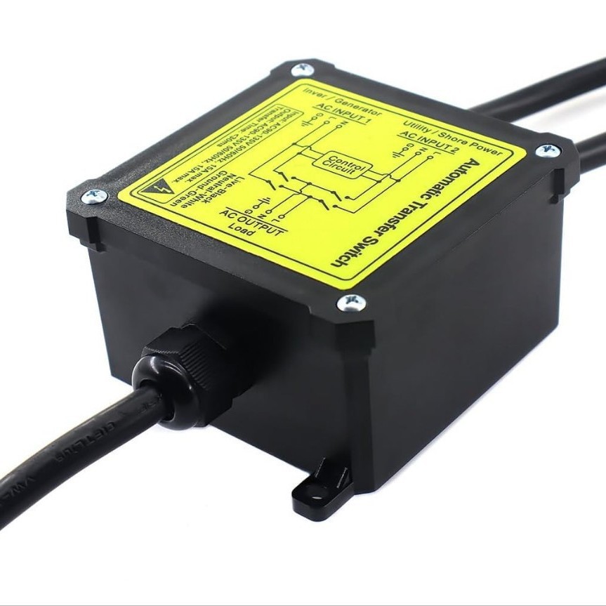 Automatischer Umschalter Für 120 V Wechselstrom, 15 A, Generator-umschalter, Ats-umschalter