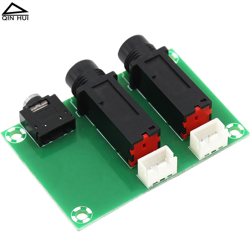 Diy-adaptermodul Xh2.54-3p Mit Dualem Audioausgang (6,5-mm-mikrofon Und 3,5-mm-kopfhörer).