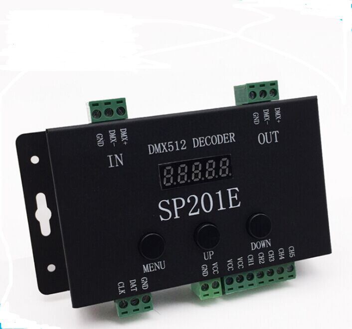 Der Farbcontroller Sp201e Und Der Dmx512-decoder Unterstützen 3072 Kanäle Und Sind Mit Verschiedenen Integrierten Schaltungen Kompatibel.