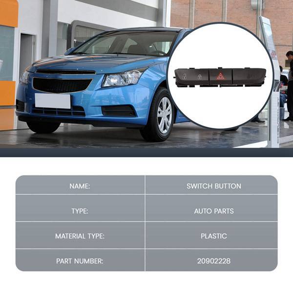 Die Teilenummer 20902228 Gilt Für Den Warnblinkschalter Und Die Warnlichttaste Der Chevrolet Cruze Fahrzeuge Der Baujahre 2010-15.