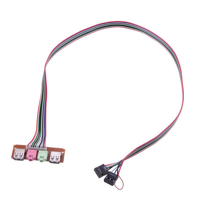 Die Usb-anschlüsse Werden Für Die Frontblende Von Pc-gehäusen Verwendet Und Umfassen Zwei Usb-anschlüsse Sowie Eine Audiobuchse Für Mikrofon/kopfhörer.