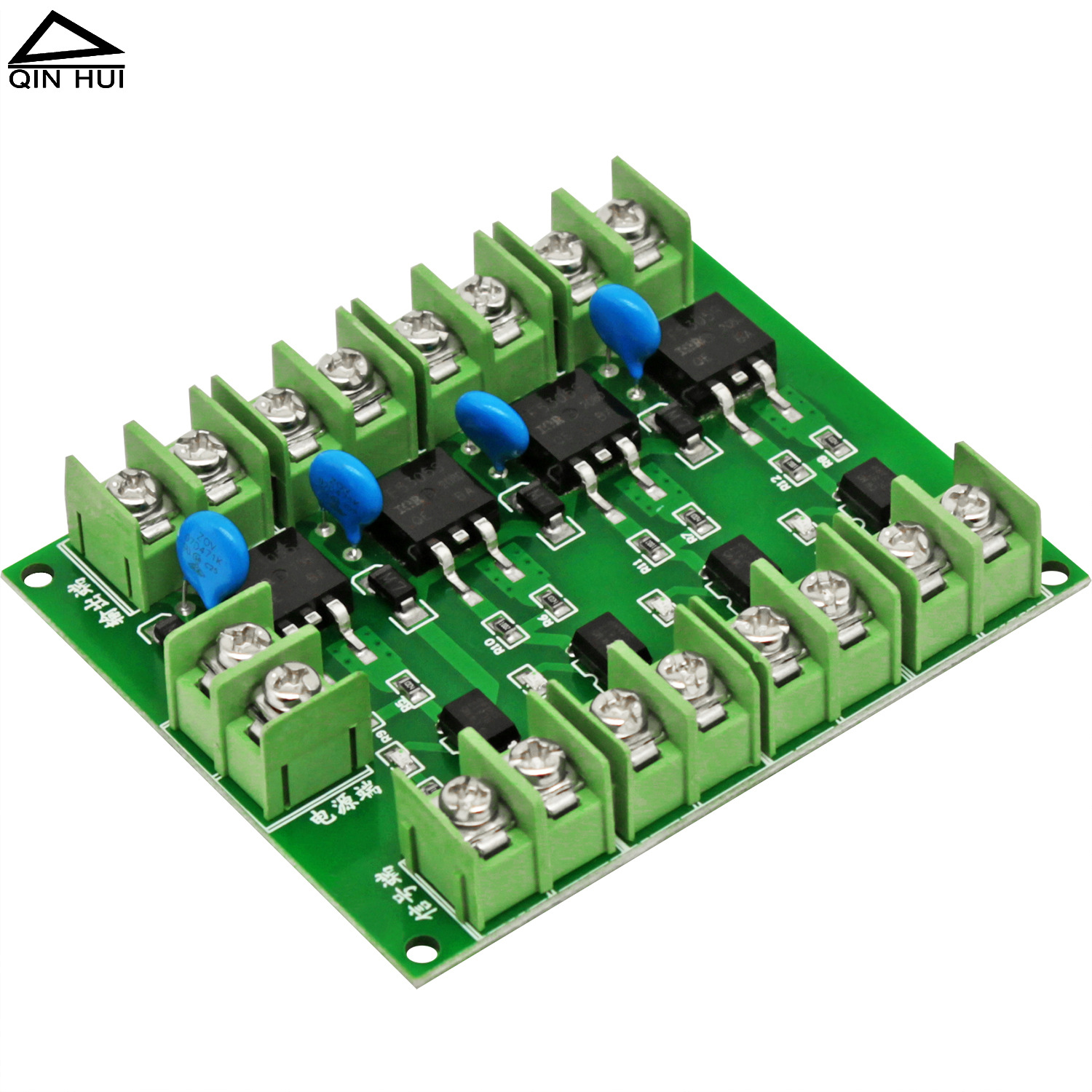 Elektronische Vierkanal-mosfet-steuerplatine, Dc-gesteuert, Mit 3-20v-impulsschalter