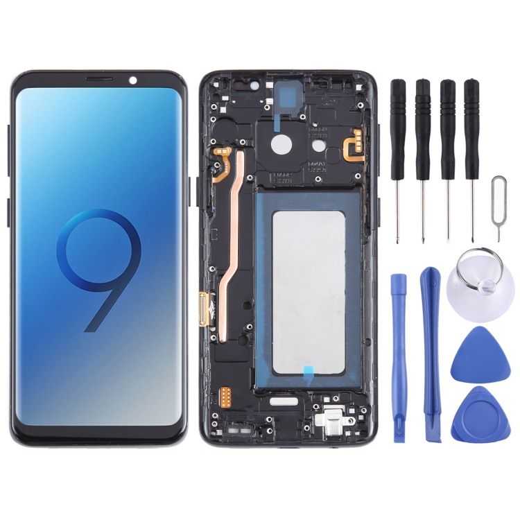 Gerahmte Lcd-touchscreen-einheit Für Samsung Galaxy S9 Sm-g960 Tft