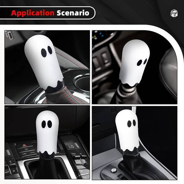 Halloween-inspirierter Geister-schalthebel Für Autos, Personalisierter Rennwagen-schalthebel Aus Aluminiumlegierung, Autodekoration