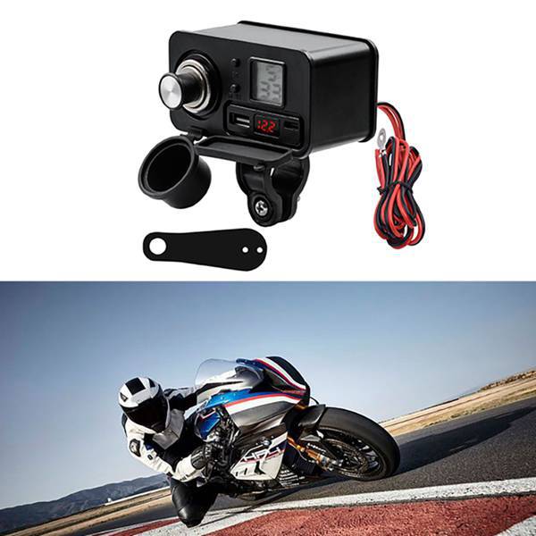 Heißer Verkaufsschlager: Motorrad-usb-ladegerät Für Mobiltelefone, 12v Schnellladung, Mit Zigarettenanzünder Und Schalter.