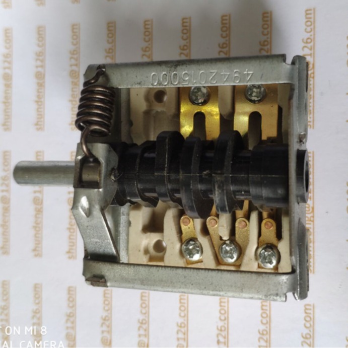 Keramikschalter 49.24015.000, Elektroofenschalter, Dreifunktionsschalter, Positionsschalter, 250v 32a.