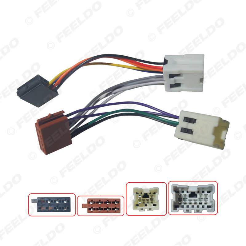 Kompatibel Mit Nissan 2003+ Iso-umrüststromkabel, Auto-dvd/cd-audio-/video-anschlusskabel Und Audio-adapterkabelbaum.