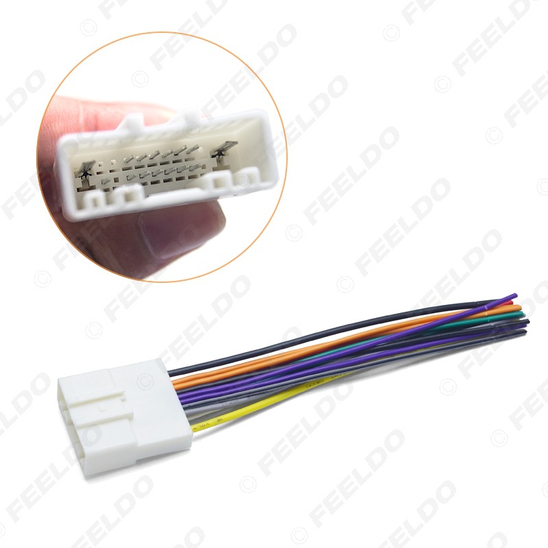 Kompatibel Mit Dem 15-poligen (hinteren) Auto-dvd-audiokabel-buchsenstecker Von Nissan Tiida/sunny.