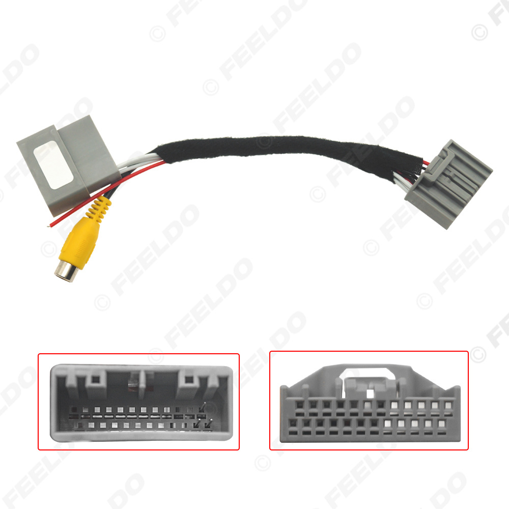 Kompatibel Mit Dem Originalen Honda 24-pin-autoradio Zum Nachrüsten Eines Videoeingangskabels Für Eine Rückfahrkamera, Rückfahrkabel Für Eine Integrierte Rückfahrkamera