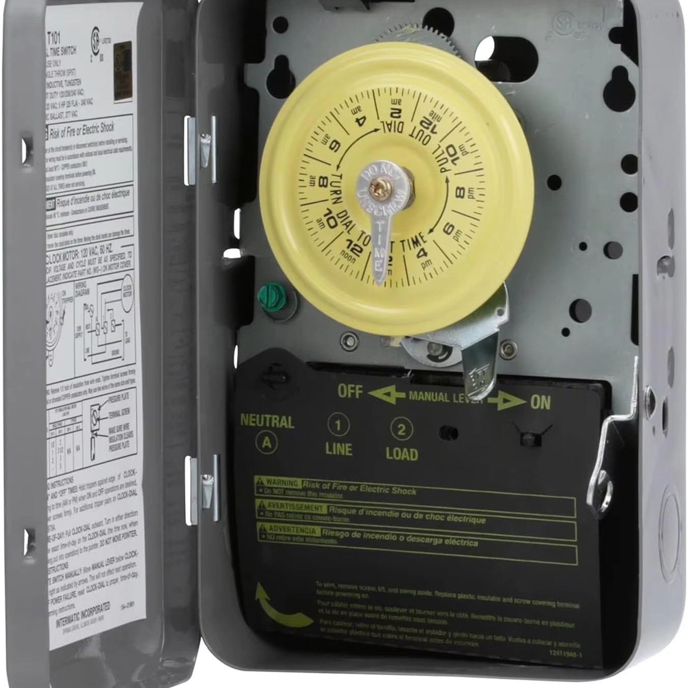Mechanischer Timer T104, 12/24-stunden-timer, 220 V 16 A, Steckernetzteil