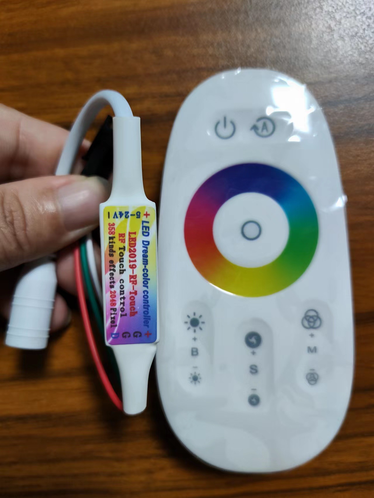 Neuer Mini-multicolor-led-touch-controller 2812 Mit Einstellbarem Farbring, Rgb-sequenz, 5–24 V