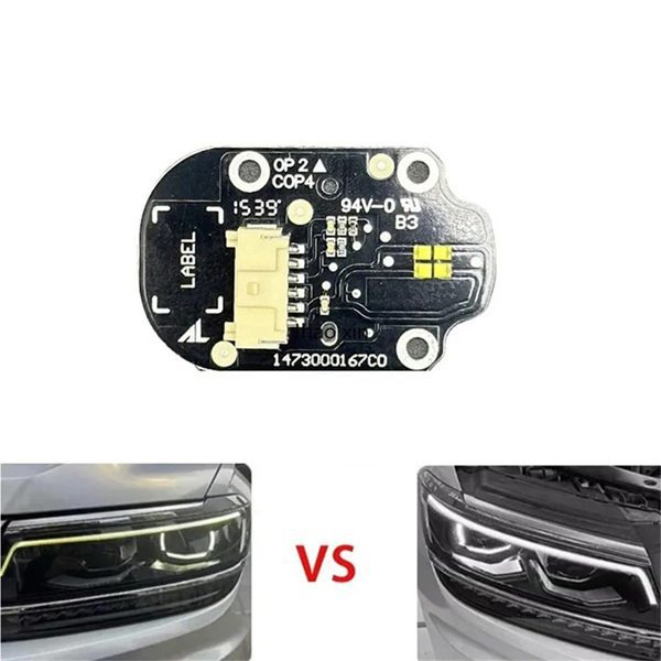 Paar Drl-chips Für Vorschaltgeräte Und Led-lichtquellenchips, Passend Für Weiße Autoscheinwerfer Des Volkswagen Tiguan L (baujahre 2017–2021)