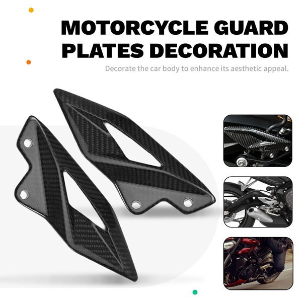 Paar Hintere Pedalschutzblenden Aus Kohlefaser Für Triumph 765r Und 765rs