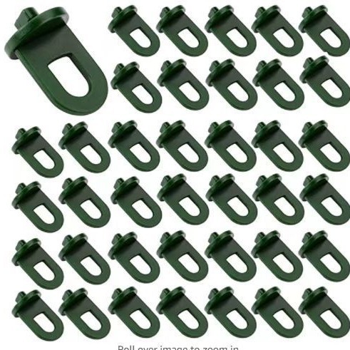 Packung Mit 50 Halteringen Für Gewächshäuser Und Gärten – Halteringe, Clips, Schieber, Aufhängeschlaufen