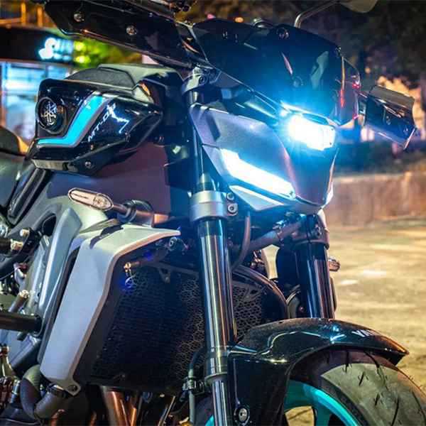 Passend Für 24-25 Mm Yamaha Mt09 Motorradscheinwerferabdeckung/schutzabdeckung