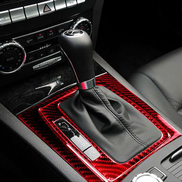 Passend Für Mercedes-benz W204 C-klasse (2007–2013): Dekorativer Aufkleber Für Die Mittelkonsole Und Den Schalthebel.