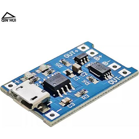 Tp4056 Ladeplatine Für 3,7v 3,6v 4,2v 1a Lithium-batterie, Überlade- Und Tiefentladeschutz, Eingebauter Ladeschutz.