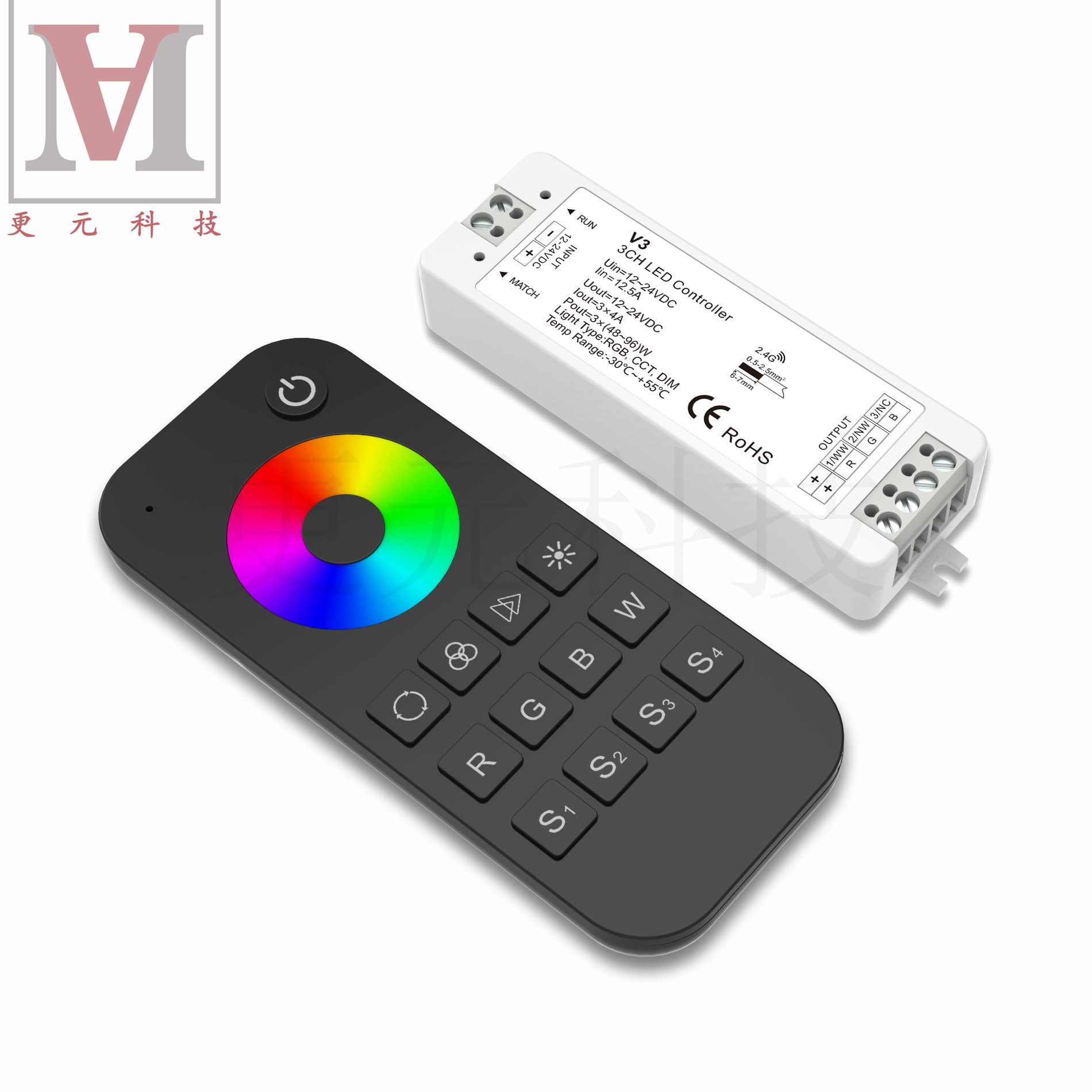 V3+rt4 Kombinierter Rgb-touchring-led-controller Für Eine Zone