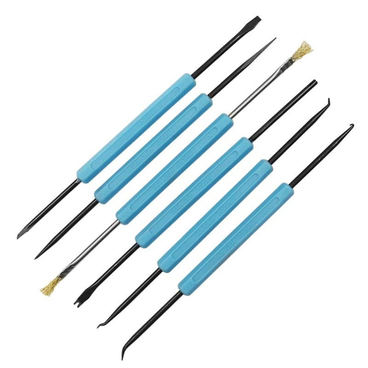 Verkauf Von 6-teiligem/6-teiligem Set An Löthilfswerkzeugen, Zubehör Für Das Löten Von Leiterplatten Und Reparaturausrüstung.