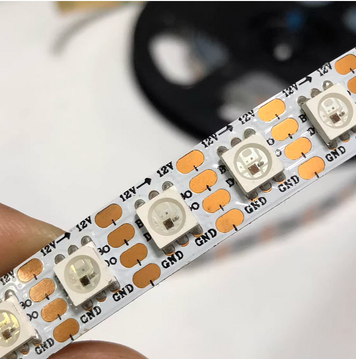 Ws2815 Sk6813 10mm Rgb Flexibler Led-streifen, 12v, 120 Leds, Mit Wiederaufnahme Nach Unterbrechung Und Pixel-für-pixel-anzeige Von 120 Pixeln.