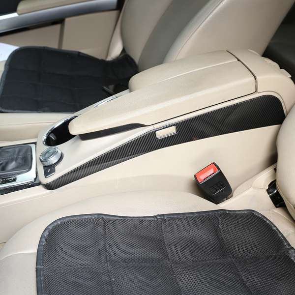 Zwei Abs-platten Mit Carbonfaser-textur, Passend Für Mercedes-benz Glk X204 2008-2015, Carbonfaser-mittelarmlehnen