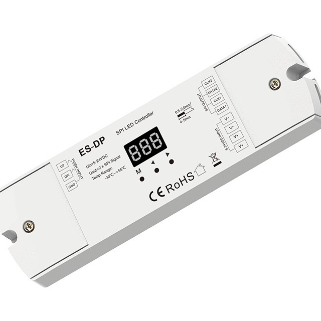 Zweikanaliger 960-pixel-es-dp-spi-controller Mit Auto-reset, 5-24v Dc-stromversorgung