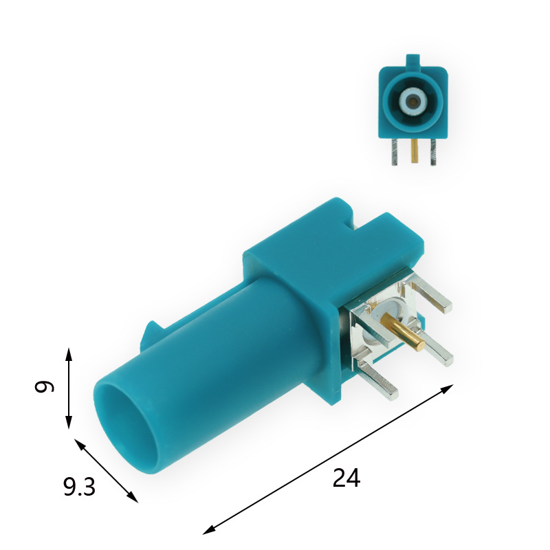 Fakla Langkörper-stecker, Z-förmiger Plattenstecker, Kfz-kabelbaum, Gps-hf-antenne, Horizontaler Smb-jwe-stecker