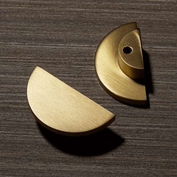 5 Farben: Gold Material: Messing Schubladengriffe Aus Messing, Halbkreisförmige Küchenschrankgriffe