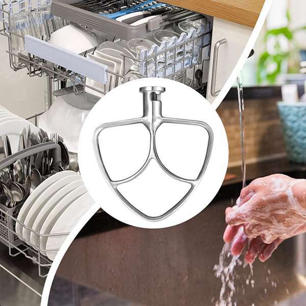 1 Set. Farbe: Silber. Material: Edelstahl. Passend Für Kitchenaid Kippmixer Mit 4,5 Bis 5 Litern Fassungsvermögen.