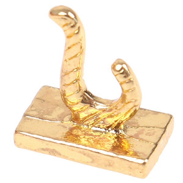16 Farben: Gold + Silber Materialien: Metallhakenrahmen Für Miniatur-puppenhauskostümset, Metallwandhalterung.