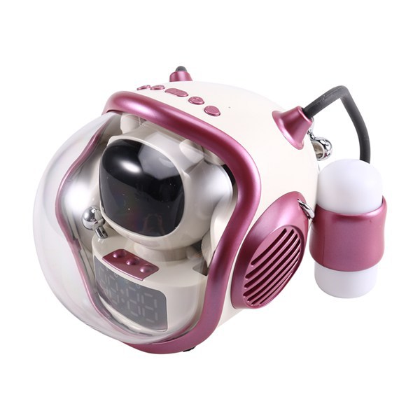 Nur In Einer Farbe Erhältlich: Rosa. Material: Abs. Kabelloser Bluetooth-lautsprecher In Astronautenform (ai Und Rgb).