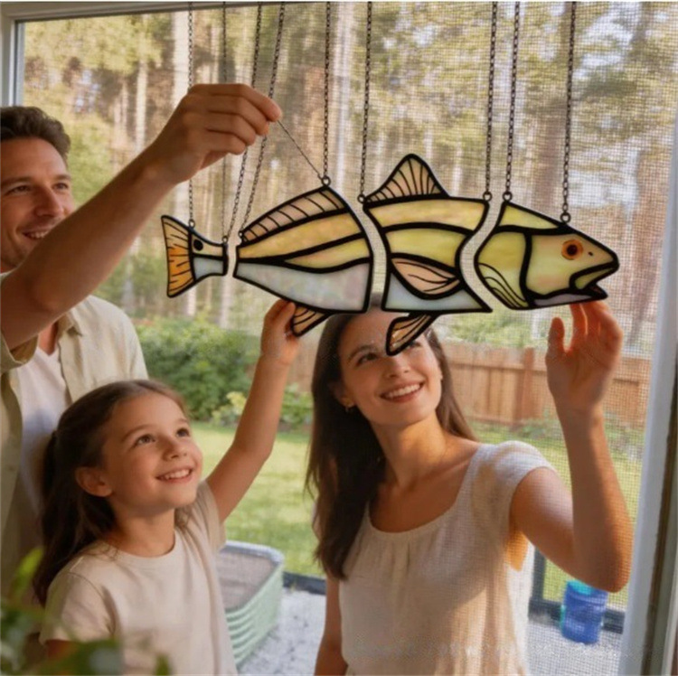 Origineller Und Kreativer Sonnenfänger Mit Schwimmeffekt (roter Trommel-sonnenfänger)