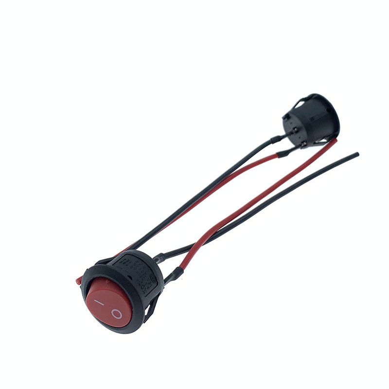 Runder, Großer Roter, Halbkreisförmiger Schalterknopf Für Tischlampen Und Kinderwagen (12v/24v/220v)