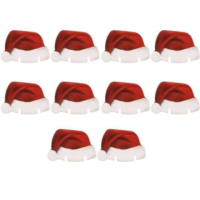 Weinglaskarte Mit Weihnachtsmütze, Beliebte Einlegekarte Für Weihnachtliche Rotweingläser, Weihnachtskarte Für Weingläser, Kleine Rote Mütze