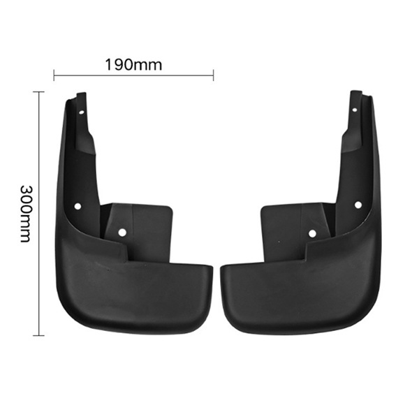 1 Set, Farbe: Schwarz, Material: Abs, Spritzschutz/kotflügel Passend Für Volkswagen Polo.