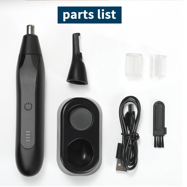 1 Set, Farbe: Schwarz, Material: Edelstahl + Kunststoff, 2-in-1-elektrorasierer Für Herren.