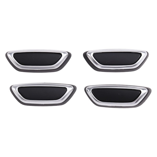 1 Set. Farbe: Schwarz + Silberplattierung. Material: Kunststoff. Verstellschalter Für Fahrer- Und Beifahrersitz.