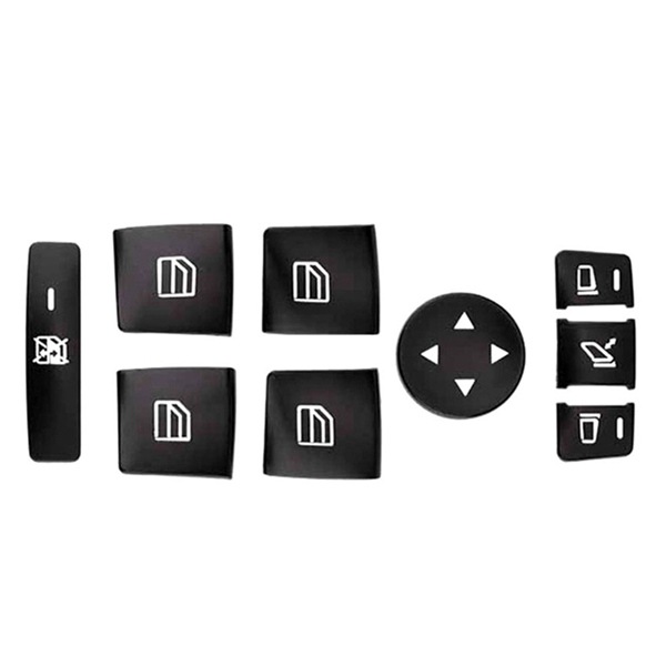 1 Set. Farbe: Schwarz. Material: Abs. Abdeckung Für Fensterheberschalterknopf. Fensterheberschalterknopf.