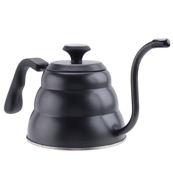 Filterkaffeemaschine Aus Schwarzem Edelstahl 304 Und Teflonbeschichtetem Nylon, Mit Schmalem Auslauf Und Temperaturregelung