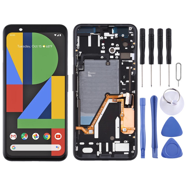 Kompatibel Mit Dem Google Pixel 4xl Lcd-touchscreen Mit Rahmen (farbe: Schwarz)