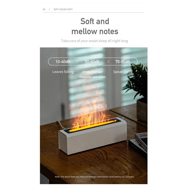 Set. Farben: Schwarz Und Weiß. Material: Kunststoff. Freistehend. Aromadiffusor Mit Simulierter Flamme In Sieben Farben Für Ihr Zuhause.