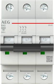 Leistungsschalter Aeg En63b40 40a 3 Phasen