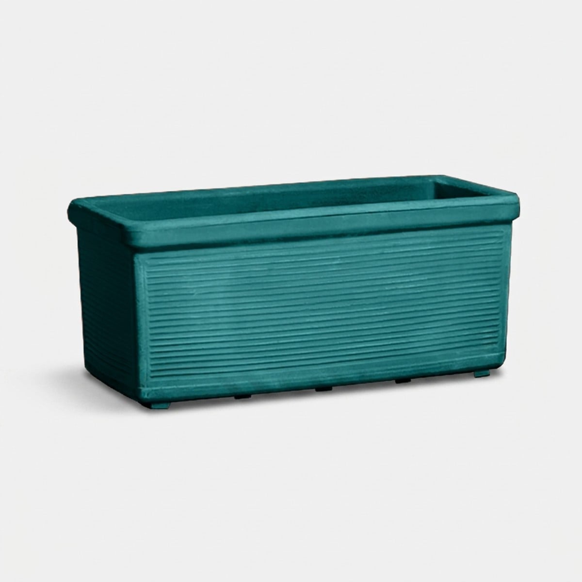 Rechteckiger Outdoor-pflanzkübel Aus Polyethylen Millerighe - Grün