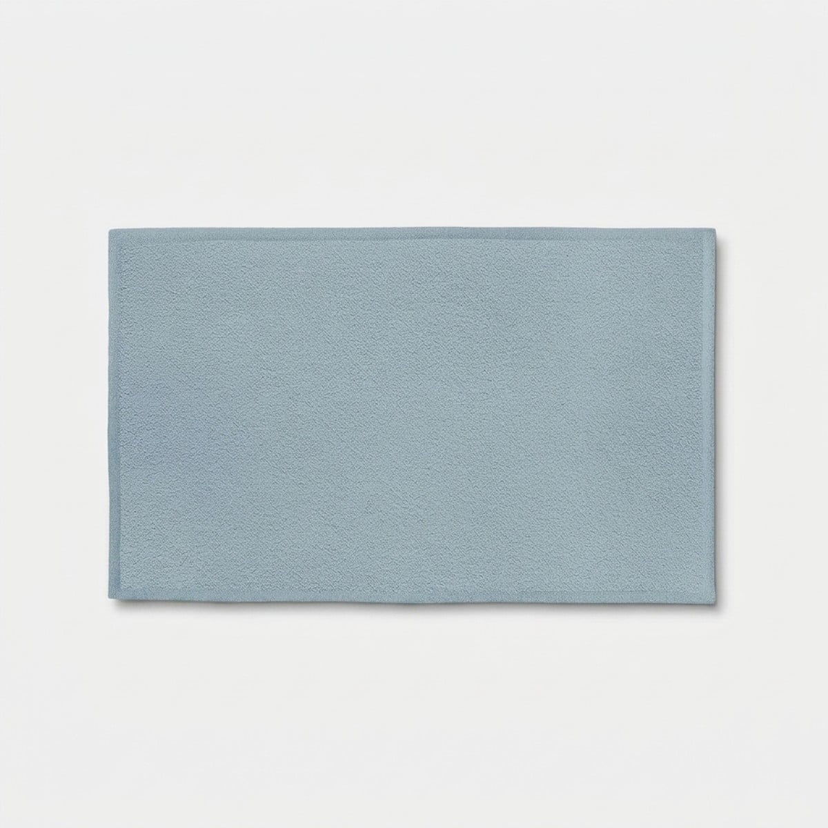 Rutschfester Gesteppter Badteppich Aus Bouclé-stoff 140x60 Cm - Hellblau