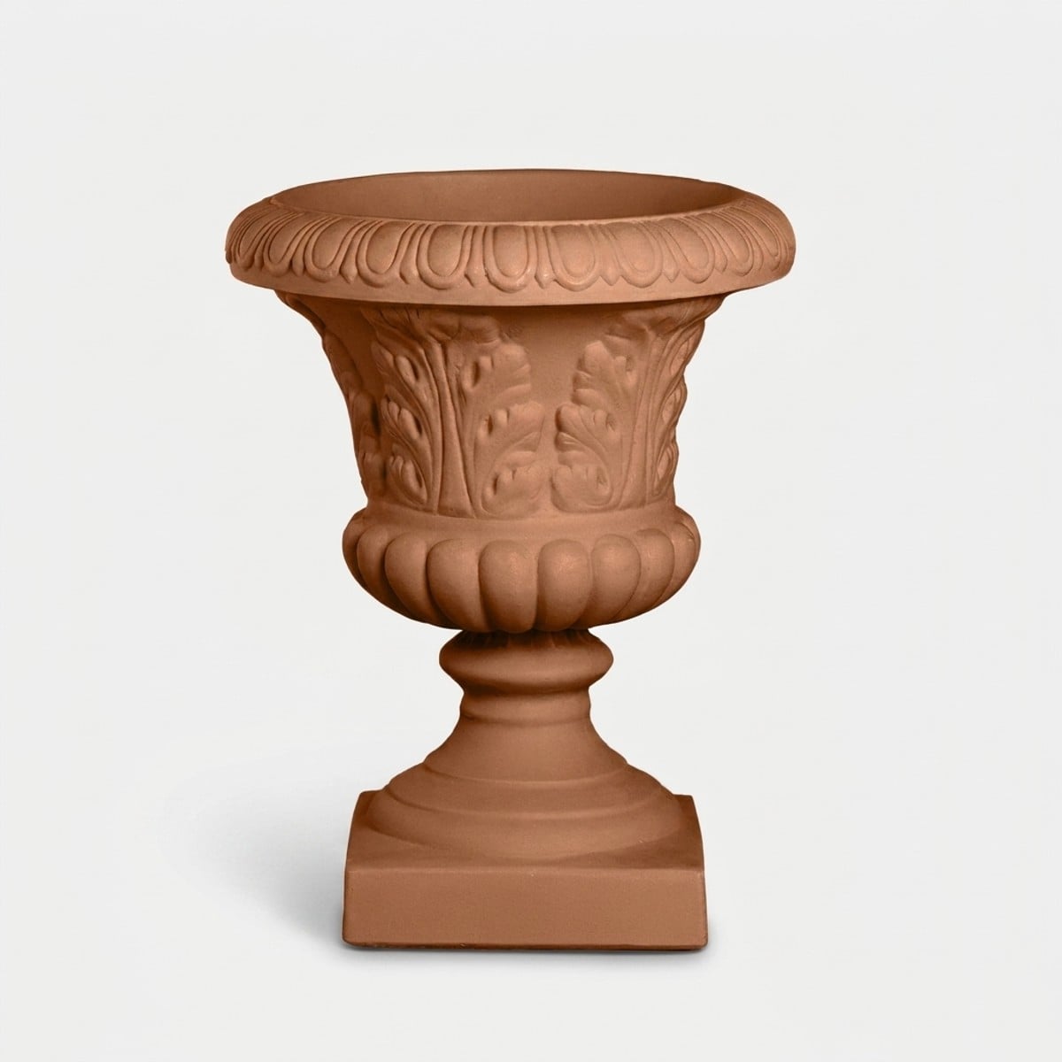 Dekorativer Outdoor-blumentopf Aus Polyethylen Calice Fogliato - Rot
